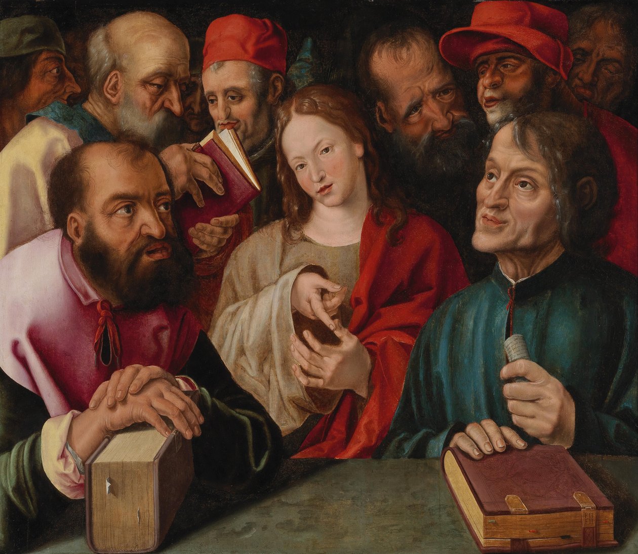 Cristo entre los médicos (Harrich) de Jobst Harrich