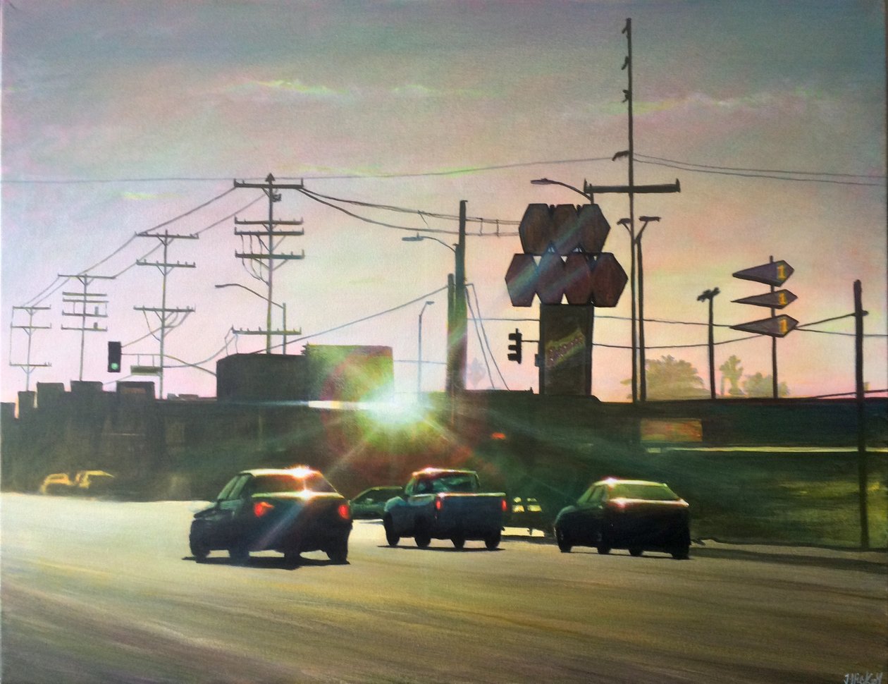 San Fernando Valley 4, c.2012 (acrílico sobre panel) de Joby Hickey