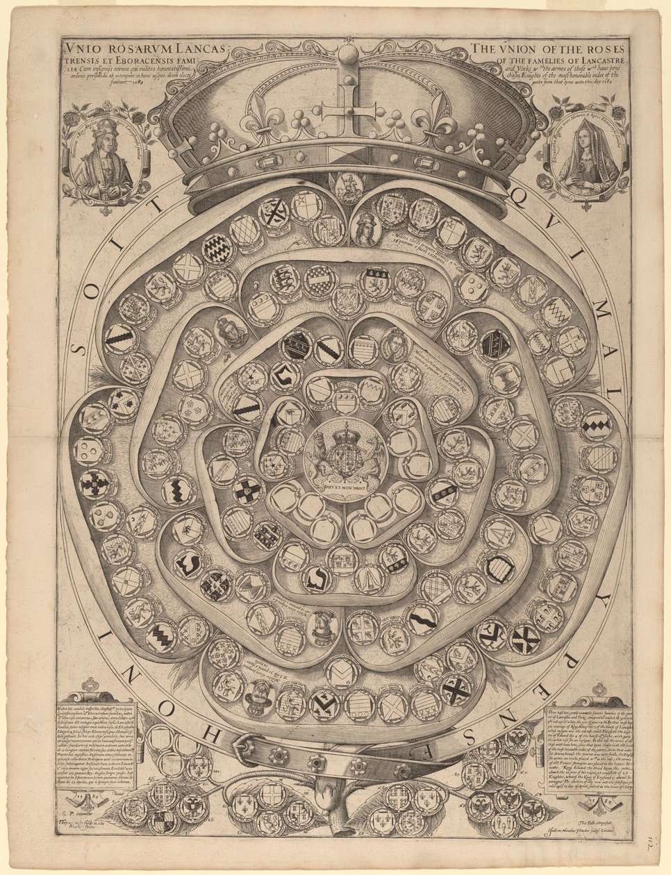 La rosa de Talbot: Un registro de los caballeros de la Jarretera, 1486-1589 de Jodocus Hondius I after Thomas Talbot