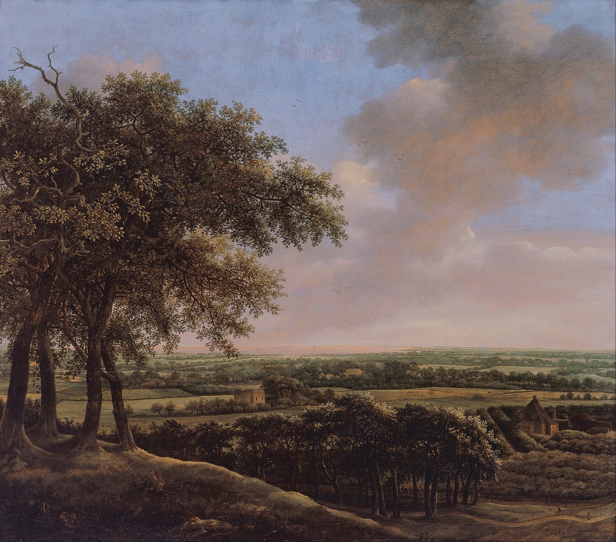 Paisaje con cuatro árboles de Johan de Lagoor