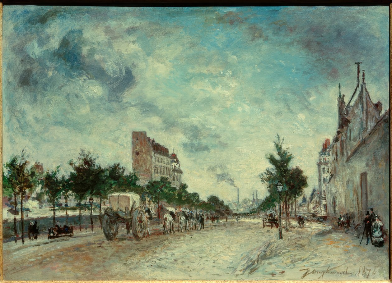 Boulevard de Port-Royal en París de Johan Barthold Jongkind