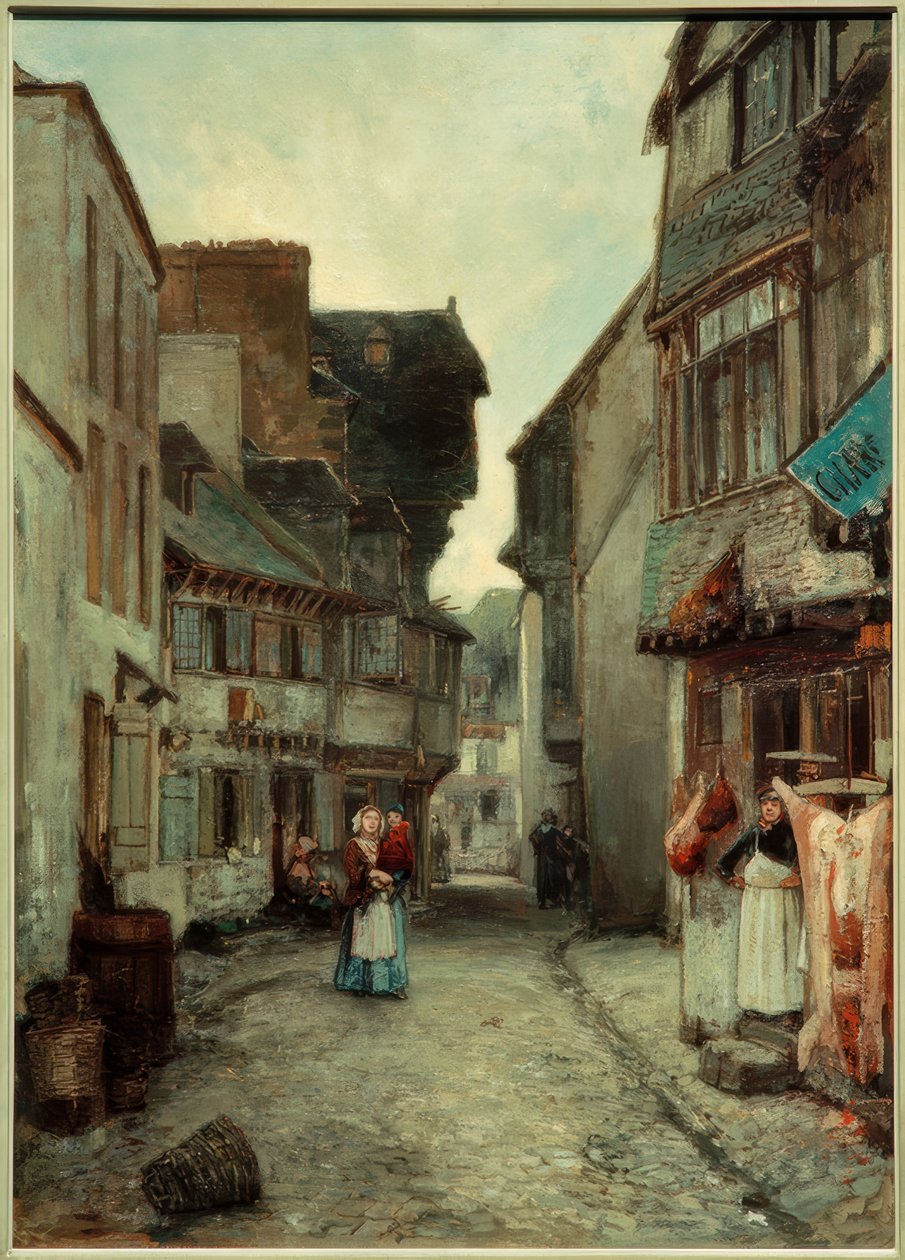 Calle en Landerneau de Johan Barthold Jongkind