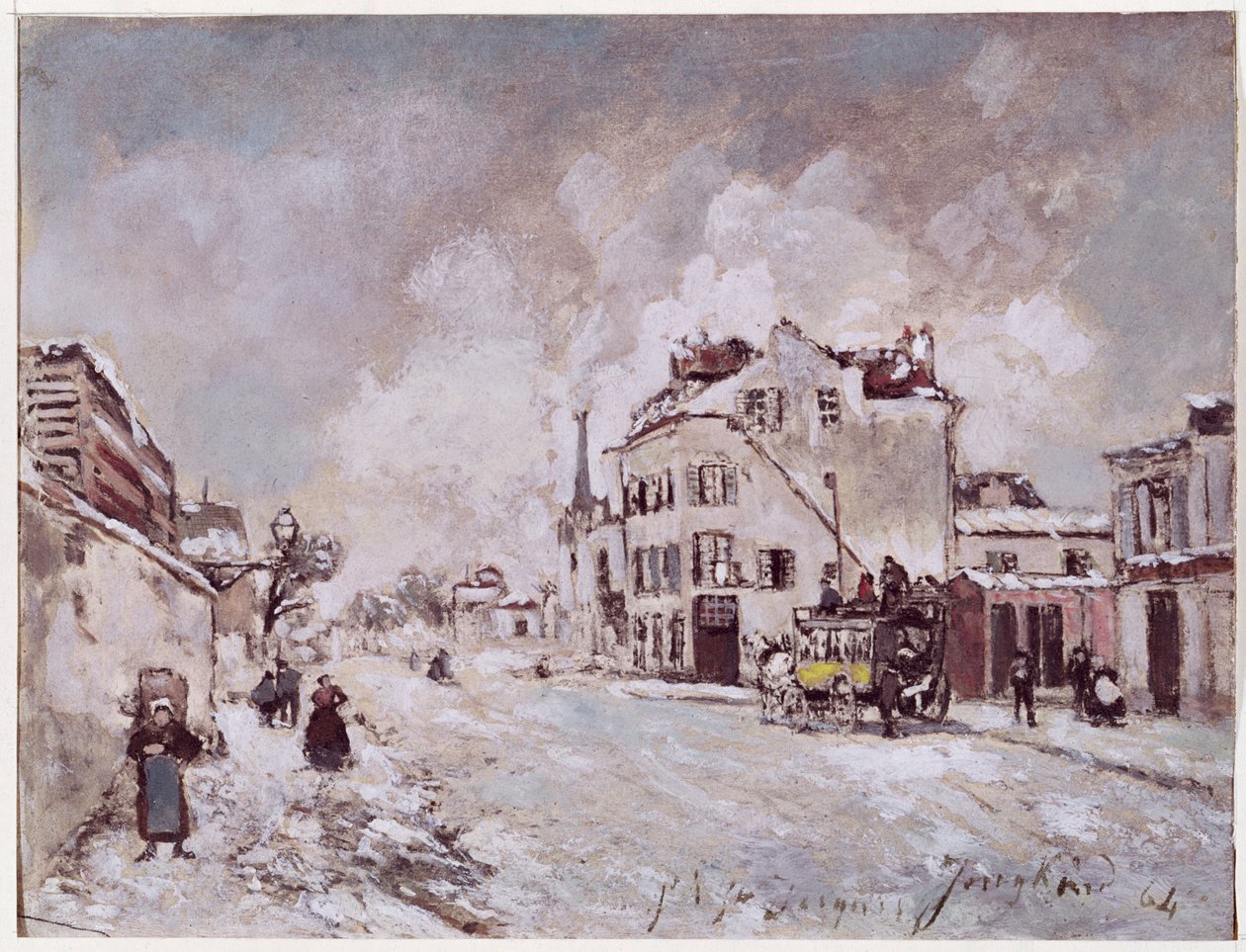 Vista de Faubourg Saint-Jacques de Johan-Barthold Jongkind