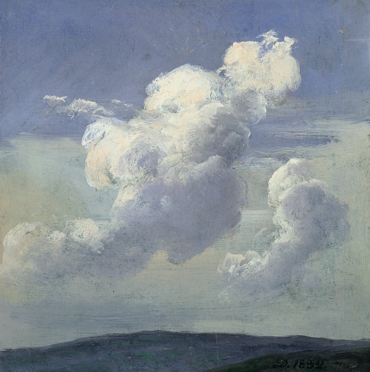 Estudio de nubes, 1832 de Johan Christian Dahl