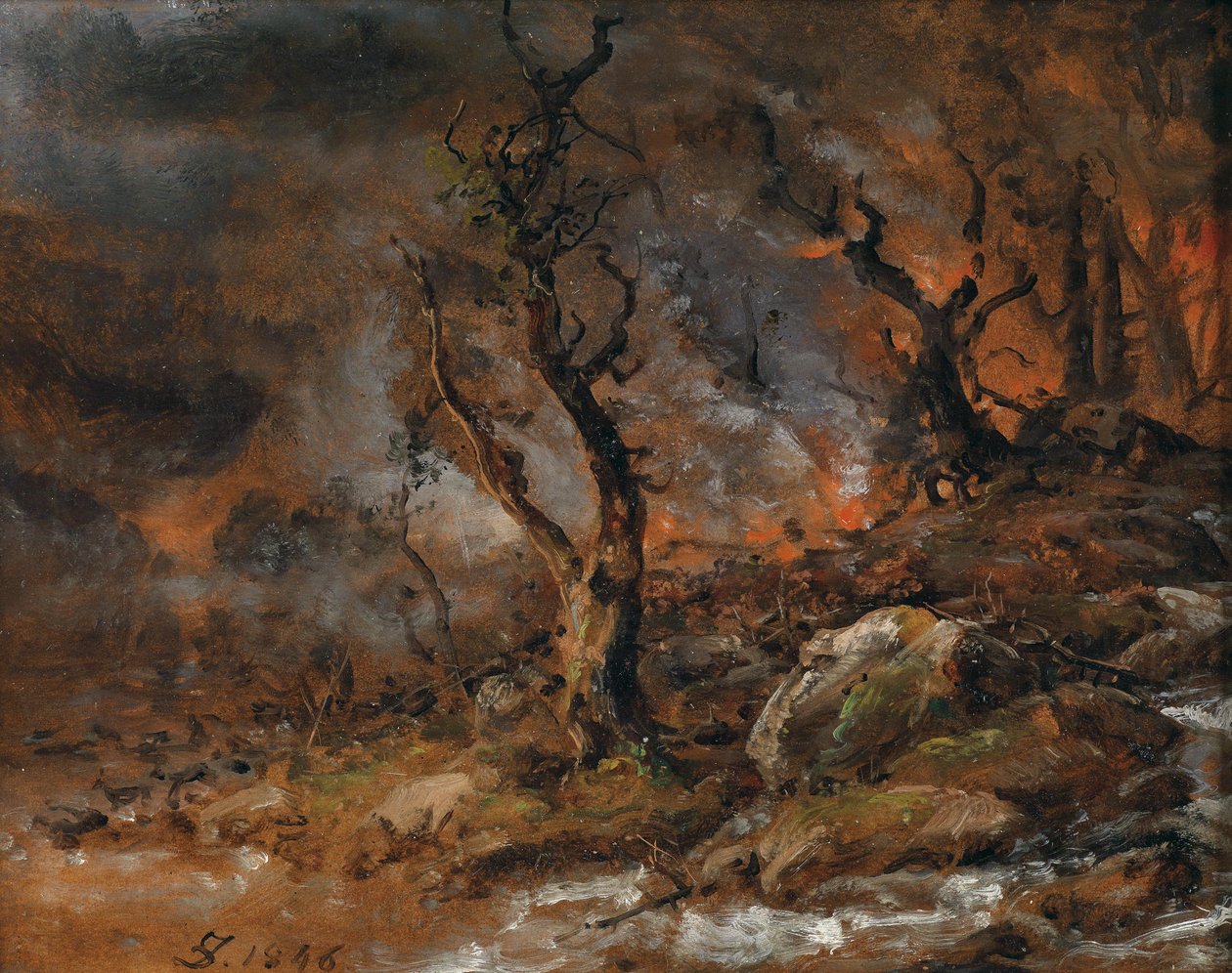 Incendio forestal de Johan Christian Dahl