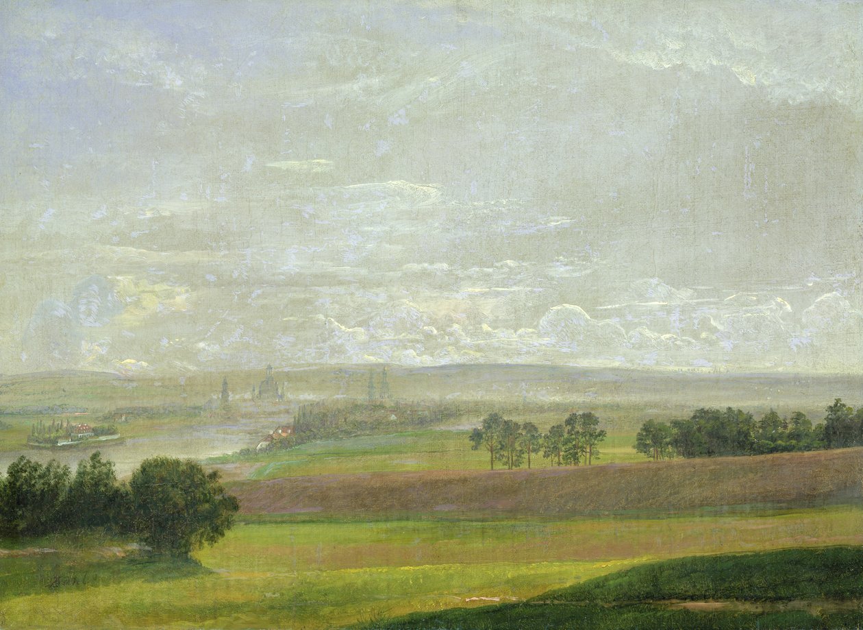 El valle del Elba cerca de Dresde de Johan Christian Dahl