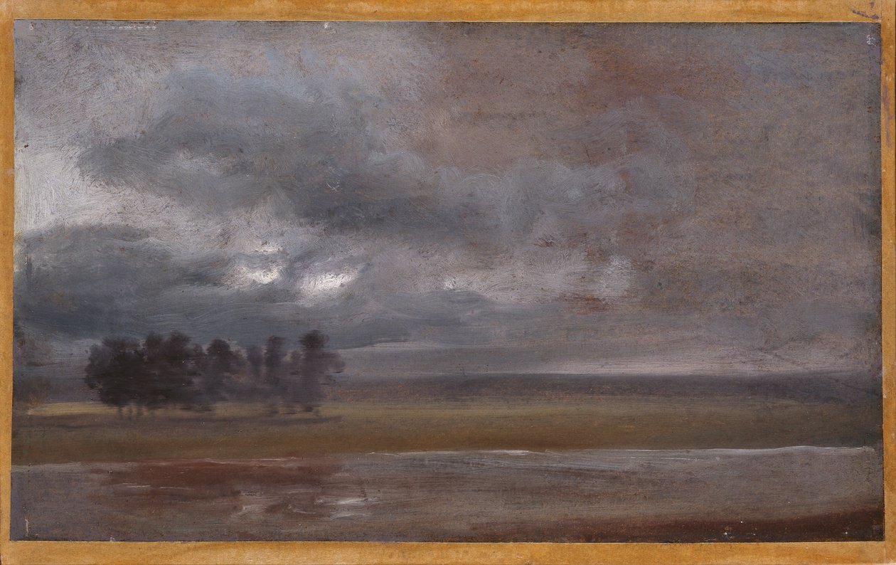 El Elba bajo la lluvia de Johan Christian Dahl