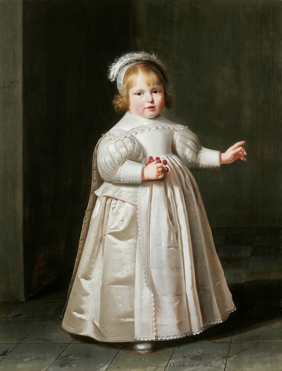 Retrato de Willem van der Muelen, 3 años, 1634 de Johan Cornelisz van Loenen