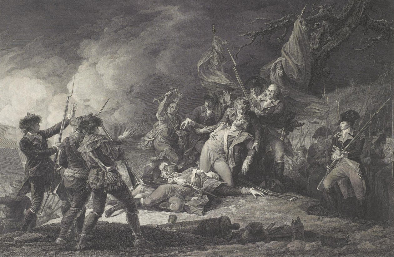 La muerte del general Montgomery en el ataque a Quebec, diciembre de 1775 de Johan Frederik Clemens