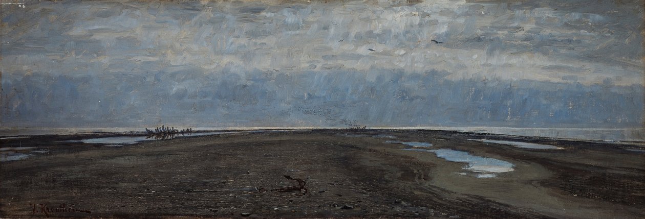 La lengua de Skaw. Skagen de Johan Fredrik Krouthen