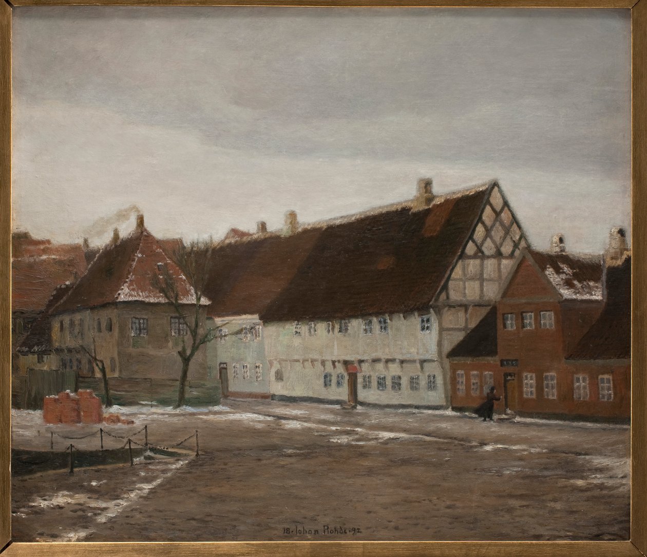 Noche de invierno en Ribe de Johan Rohde