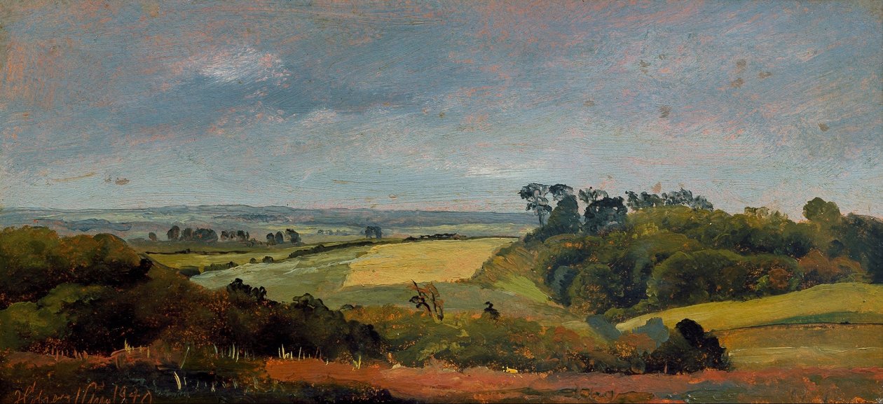 Cerca de Høbjerg. Frederiksværk. Estudio de Johan Thomas Lundbye