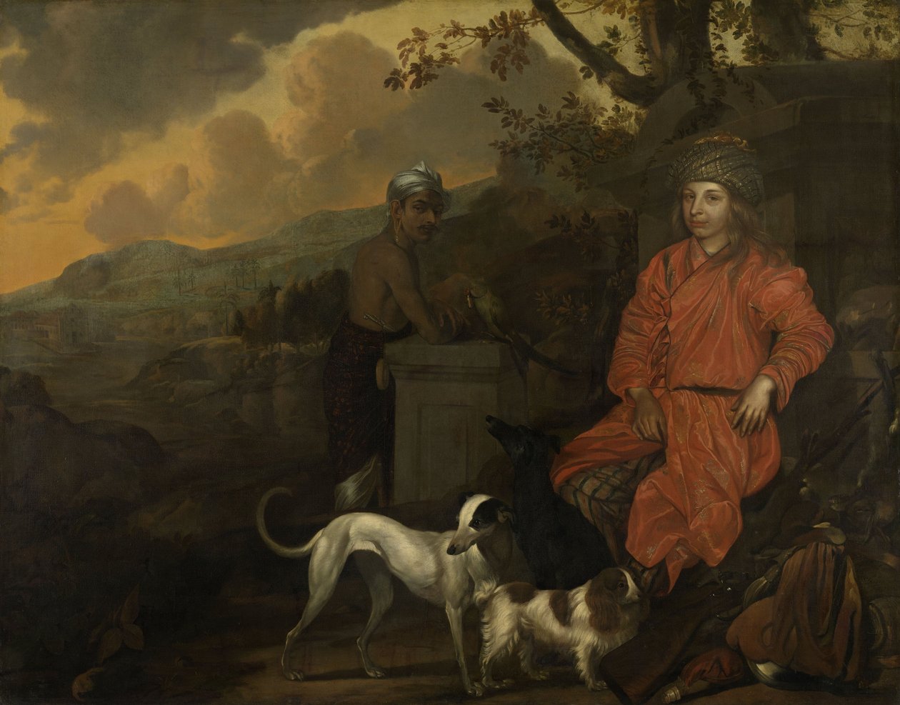 Retrato de Philippus Baldaeus y Gerrit Mossopotam, 1668 de Johan de la Rocquette