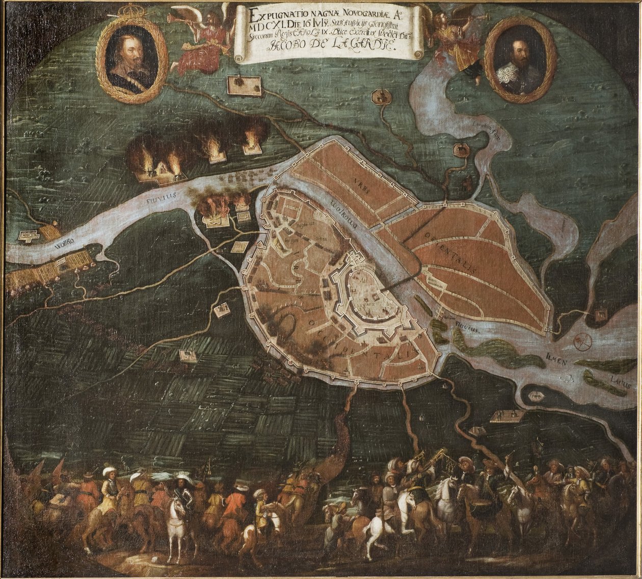 La bataille de Novgorod (Rusie), guerre polono suedoise (1600-1611) - La batalla de Novgorod de Johan Hammer