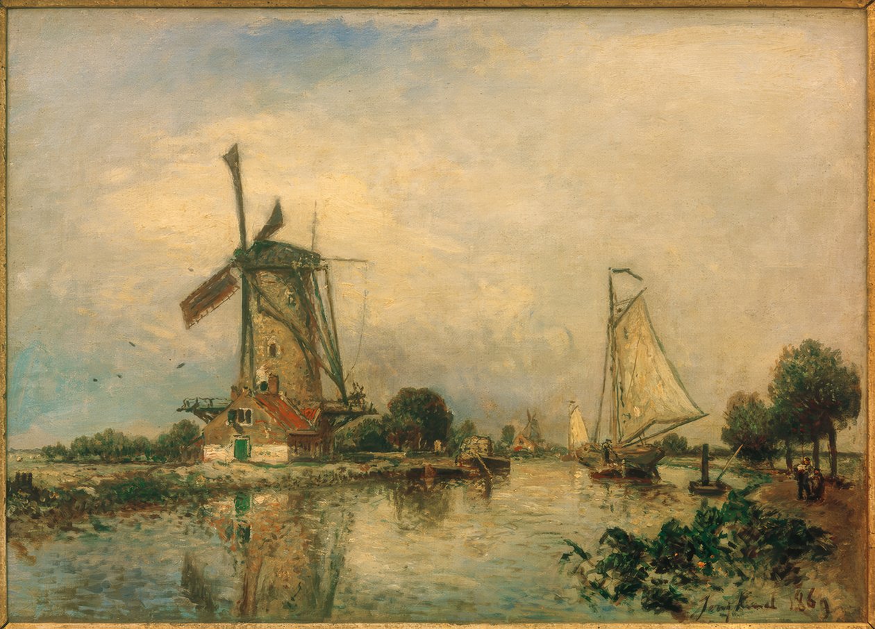 Cerca de Overschie de Johan Barthold Jongkind