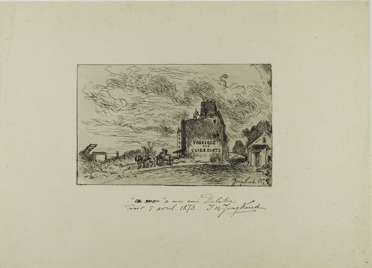 Demolición de la Rue des Francs-Bourgeois Saint Marcel de Johan Barthold Jongkind