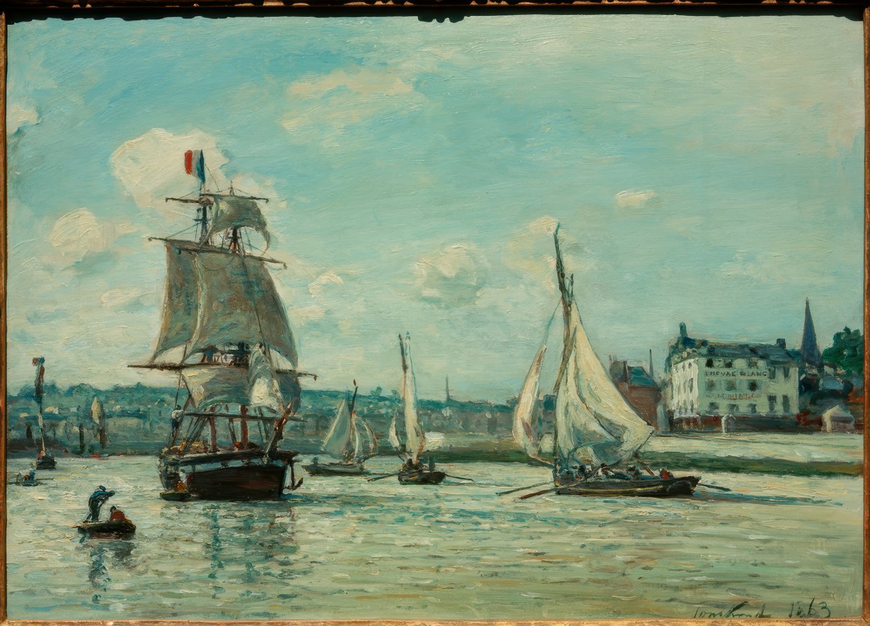 Entrada al puerto de Honfleur de Johan Barthold Jongkind