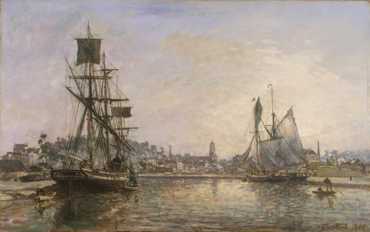 Honfleur, 1865 de Johan Barthold Jongkind