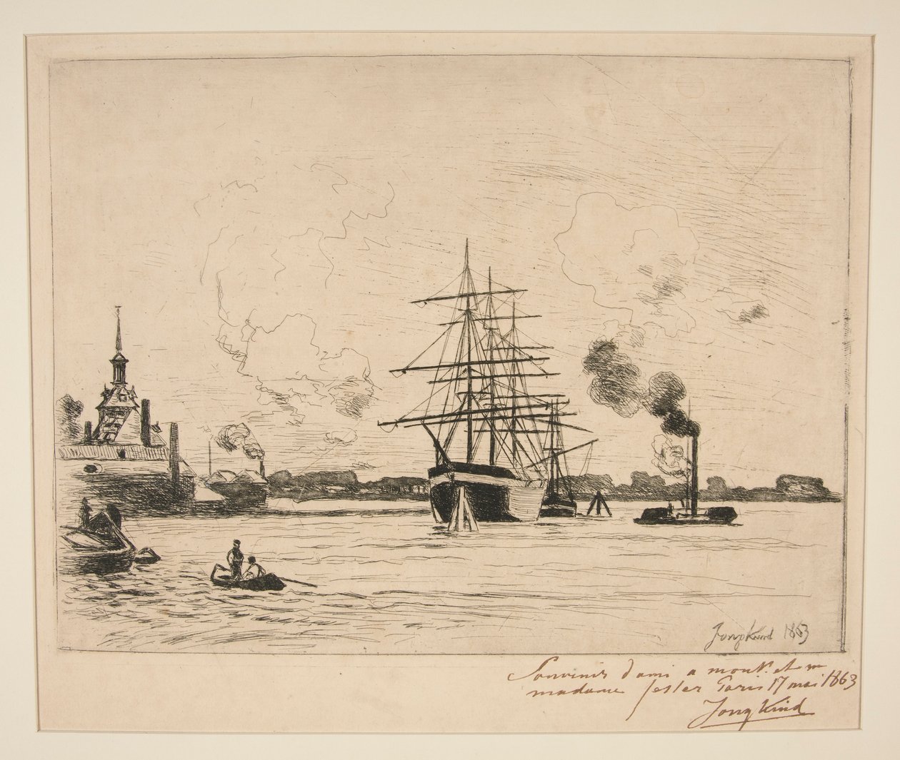 El Puerto Viejo de Róterdam de Johan Barthold Jongkind