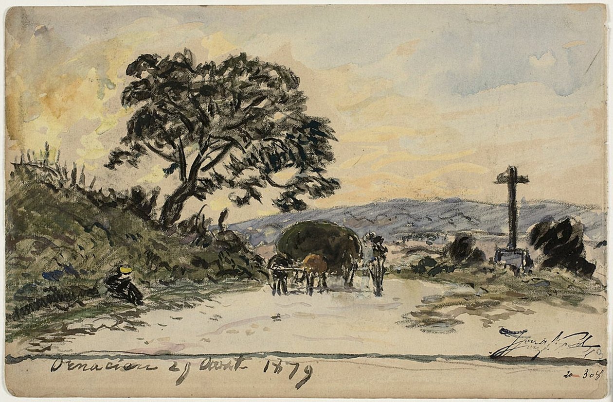 Ornacieux (recto y verso) de Johan Barthold Jongkind