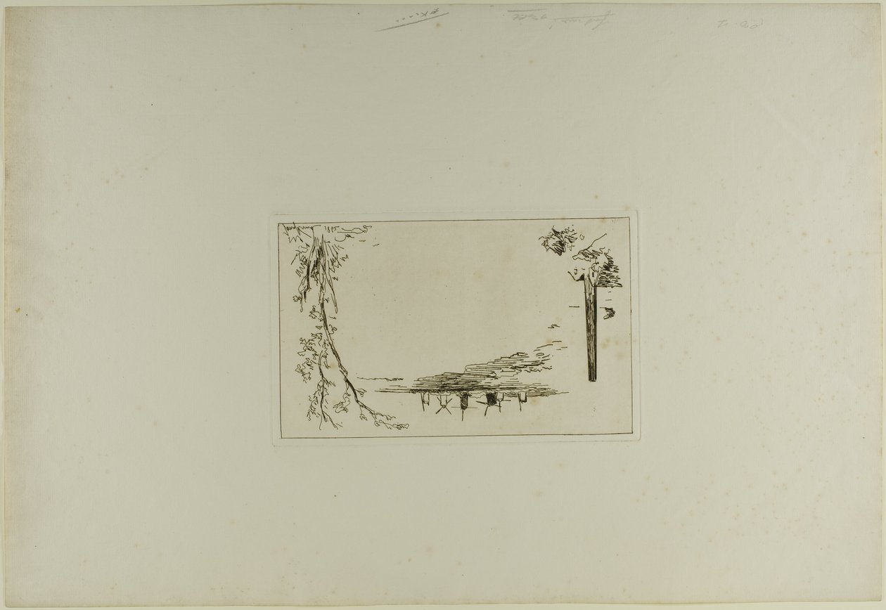 Portada del libro de seis grabados, vistas de Holanda de Johan Barthold Jongkind
