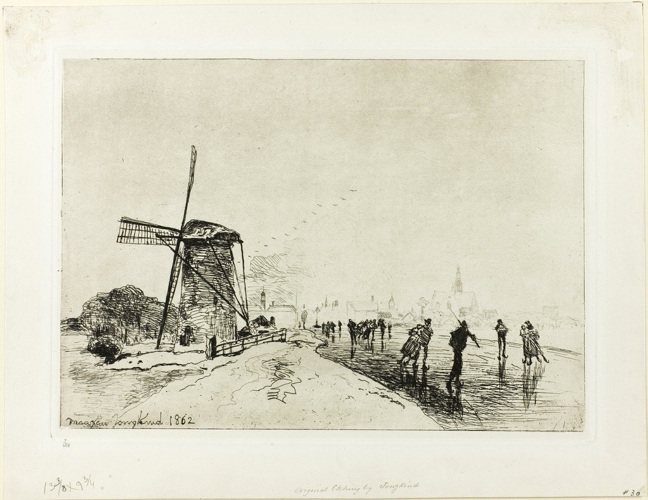 Vista de la ciudad de Maassluis de Johan Barthold Jongkind