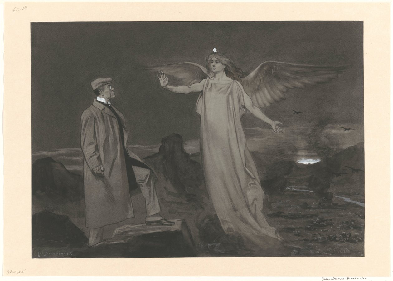 Chamberlain y el Ángel de la Paz de Johan Braakensiek