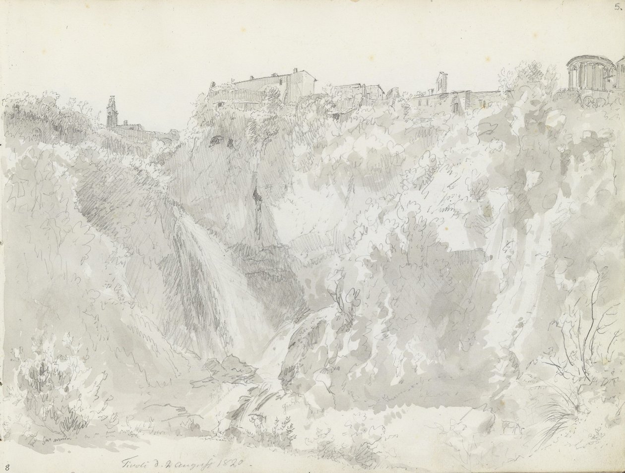 Fossefall, Tivoli de Johan Christian Dahl