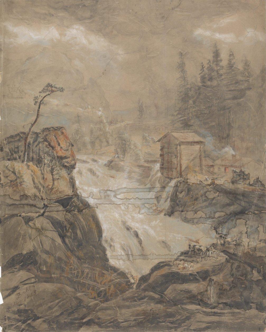 La cascada de Labro de Johan Christian Dahl