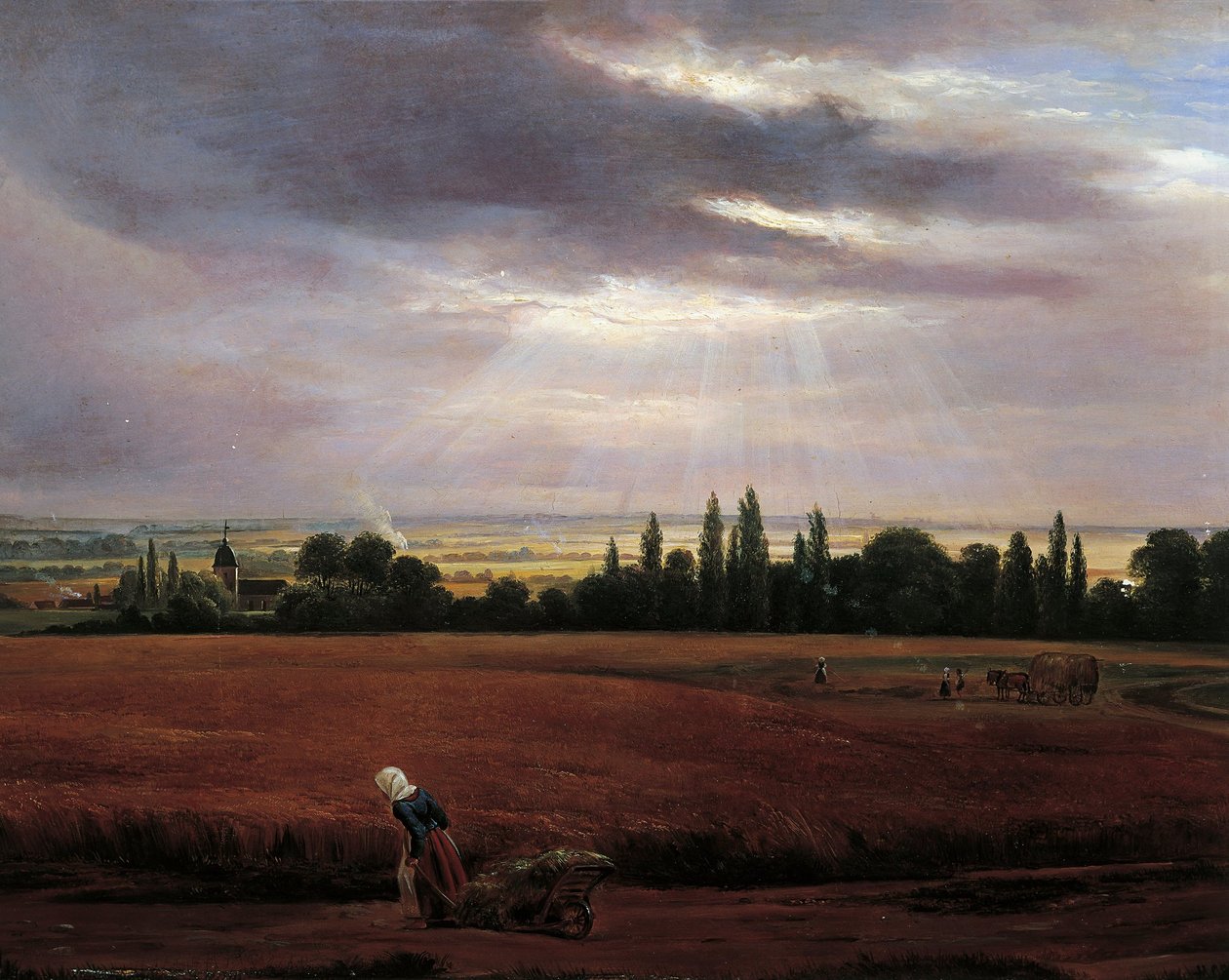 Paisaje cerca de Dresde de Johan Christian Dahl