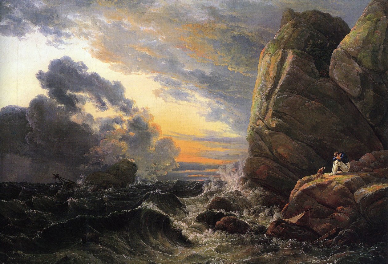 La mañana tras una noche de tormenta de Johan Christian Dahl
