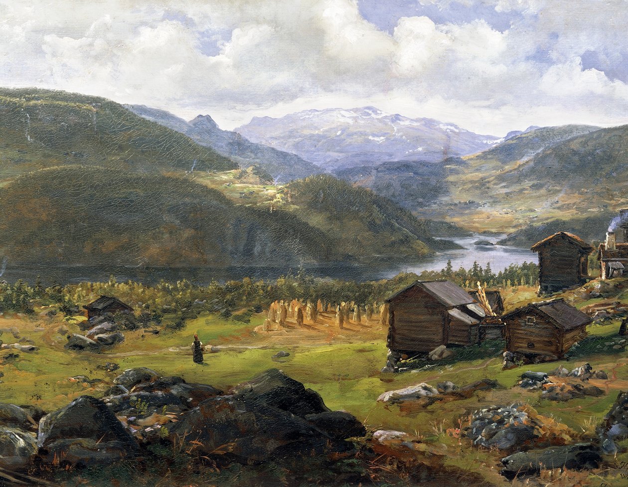 Valle noruego de Johan Christian Dahl