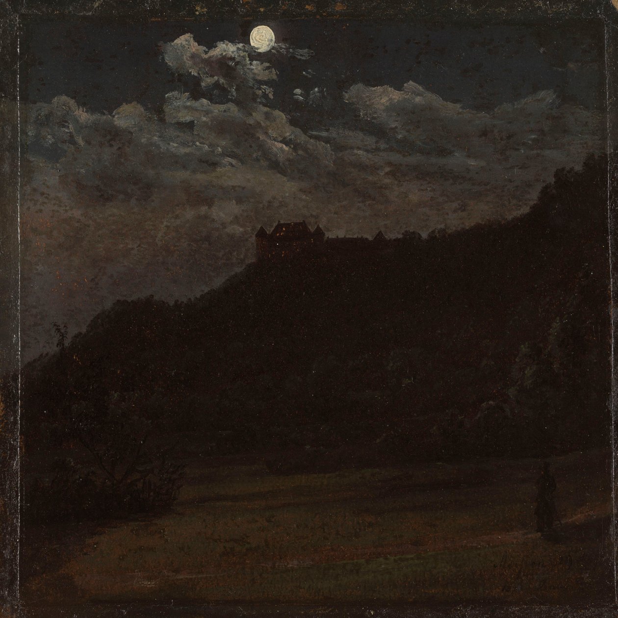 Castillo de Siebeneichen cerca de Meissen de Johan Christian Dahl