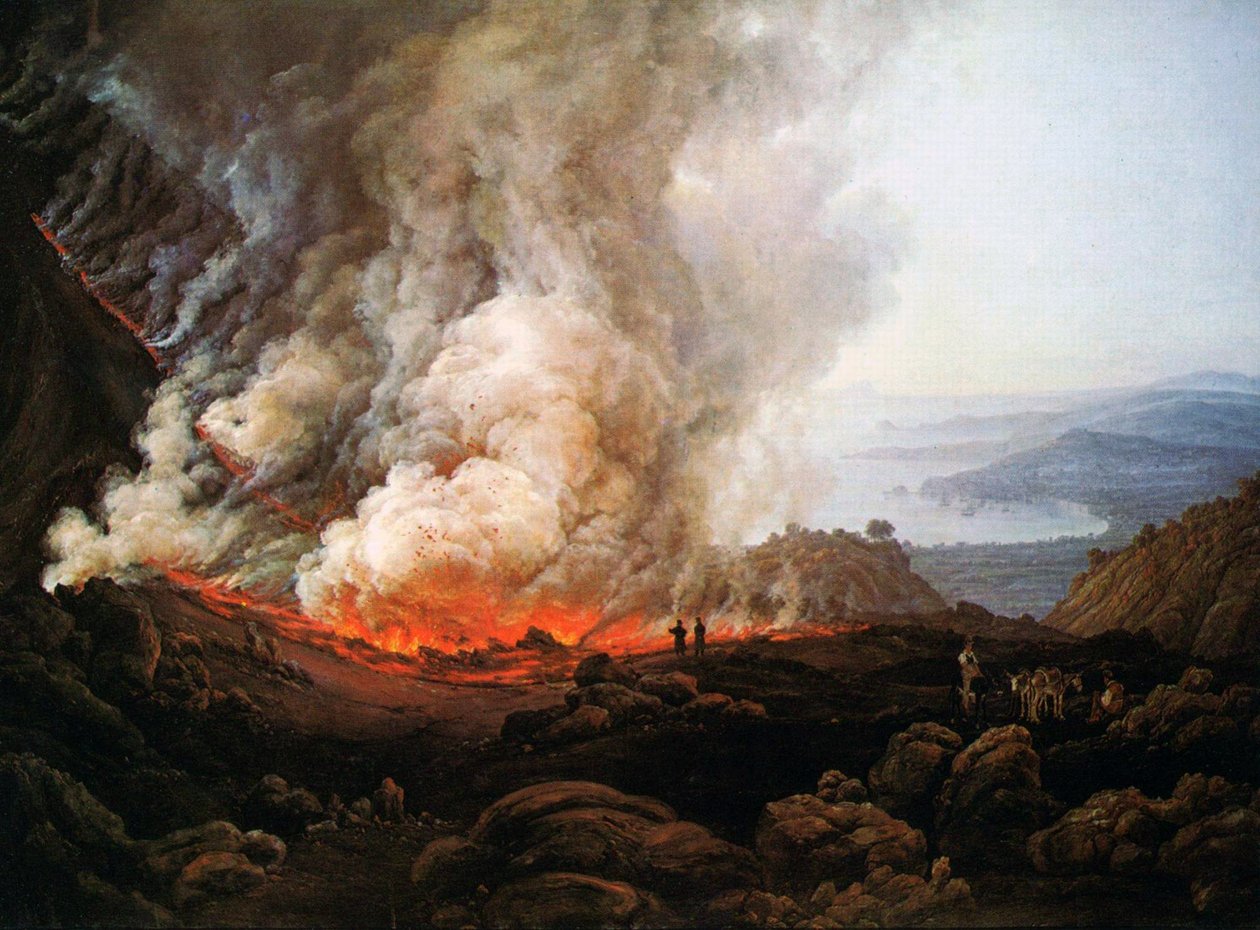 Erupción del Vesubio en diciembre de 1820 de Johan Christian Dahl