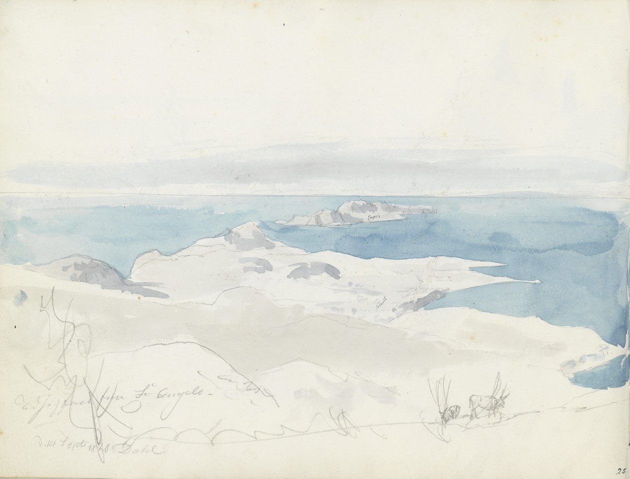 Vista del golfo de Nápoles desde Monte Sant