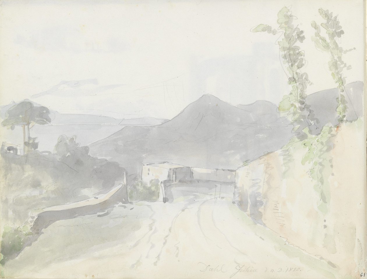 Cerca de Casamicciola, Isquia de Johan Christian Dahl