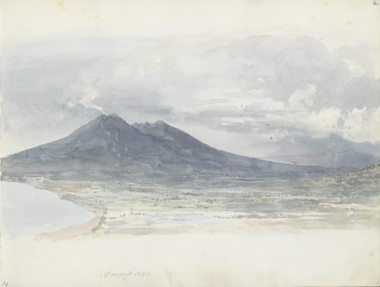 El Vesubio visto desde Quisisana de Johan Christian Dahl