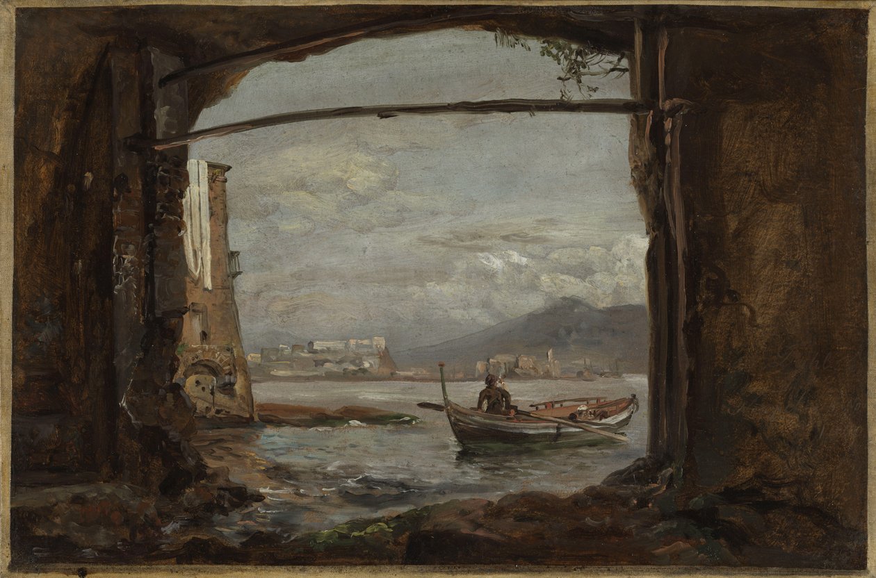 Vista desde una gruta cerca de Posillipo de Johan Christian Dahl