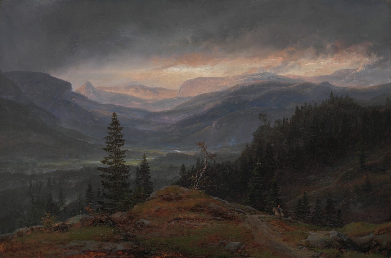 Vista sobre Hallingdal de Johan Christian Dahl