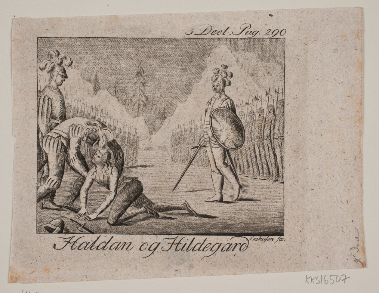 Vignette. Haldan y Hildegard de Johan Christoph Seehusen