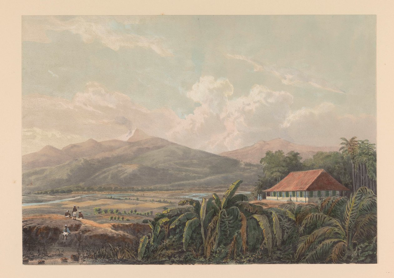 Vista de Tjilibut
Vista del país de Tjilibut; Asistente-Residente Buitenzorg
Java según pinturas y dibujos de A. Salm (título de la serie) de Johan Conrad Greive