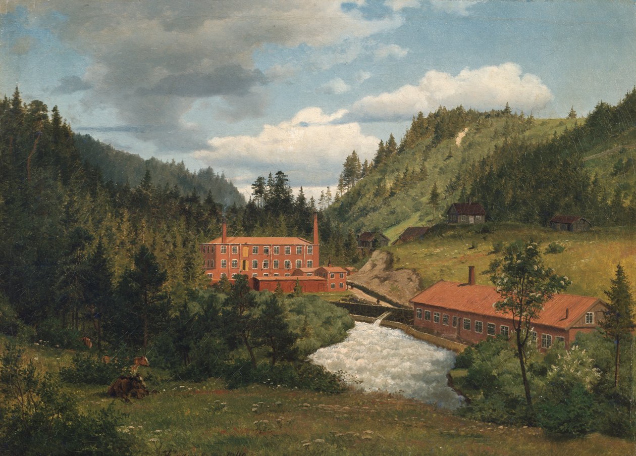 El antiguo molino de Maridalen de Johan Fredrik Eckersberg