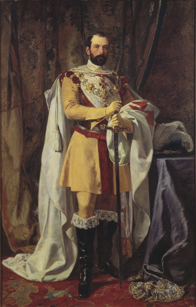 Carlos XV, rey de Suecia de Johan Fredrik Hockert