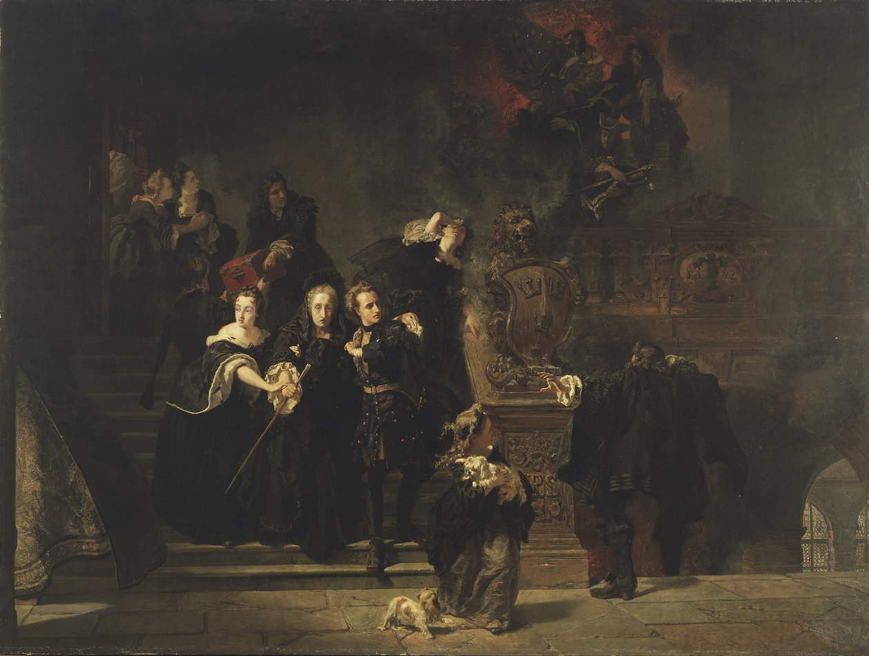 El incendio en el Palacio Real, Estocolmo, 7 de mayo de 1697, 1862-66 de Johan Fredrik Hockert