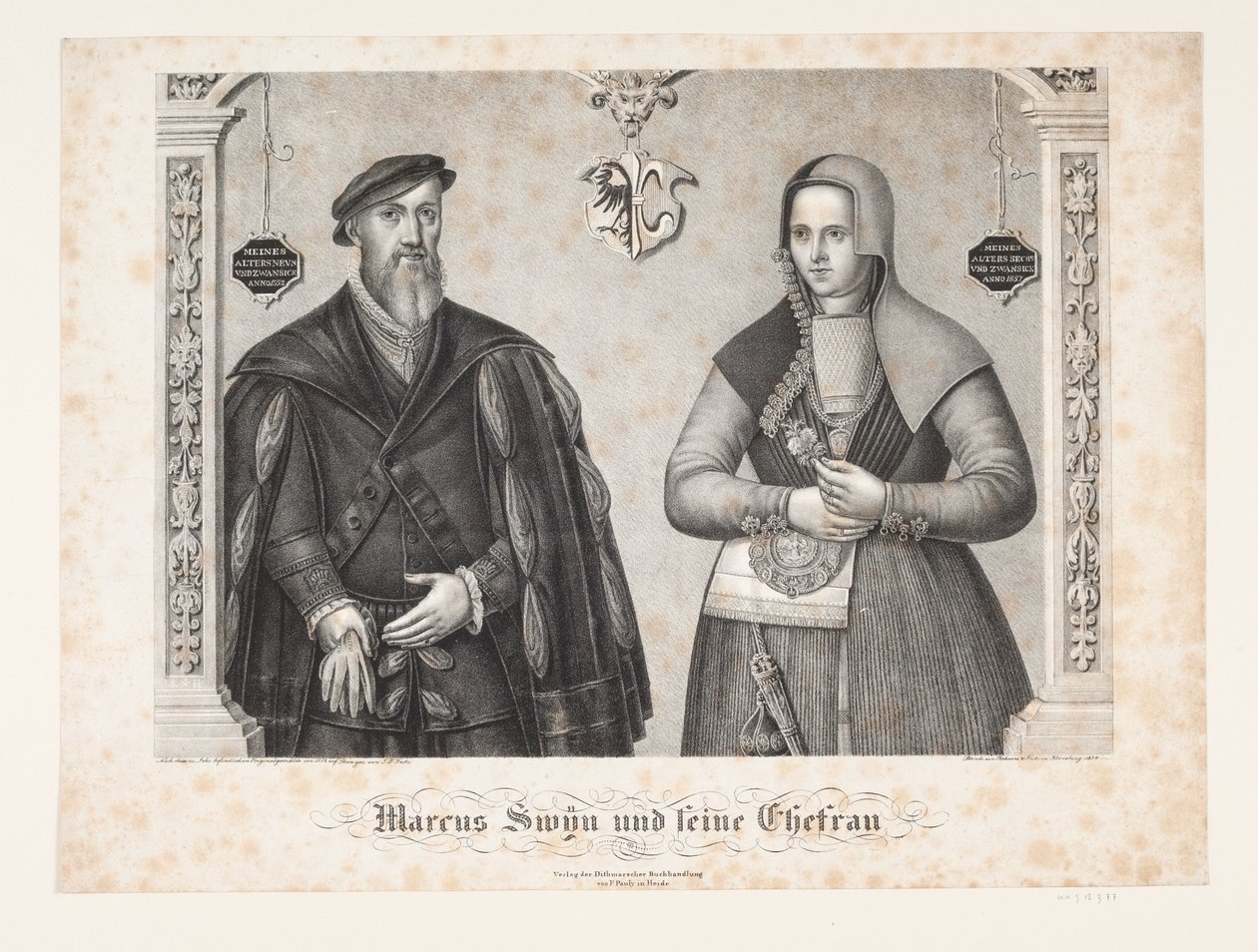 Marcus Swin y su esposa de Johan Friedrich Fritz