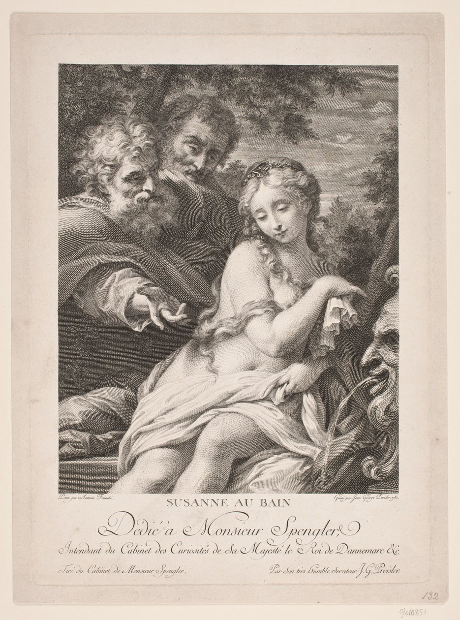 Susana en el baño de Johan Georg Preisler