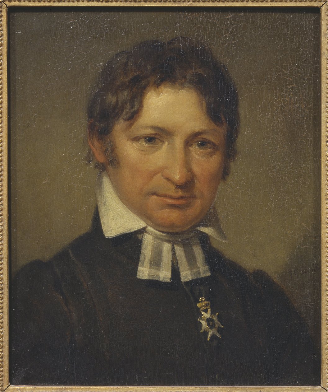 Retrato de Frans Mikael Franzen de Johan Gustaf Sandberg