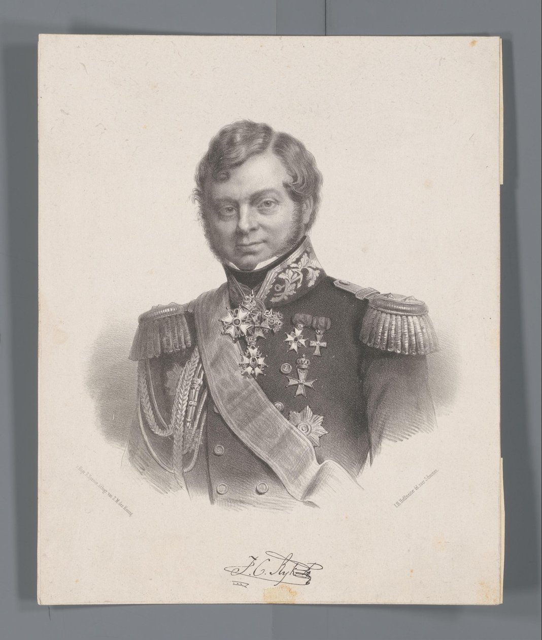 Retrato del Imperio Julio Constantino de Johan Hendrik Hoffmeister