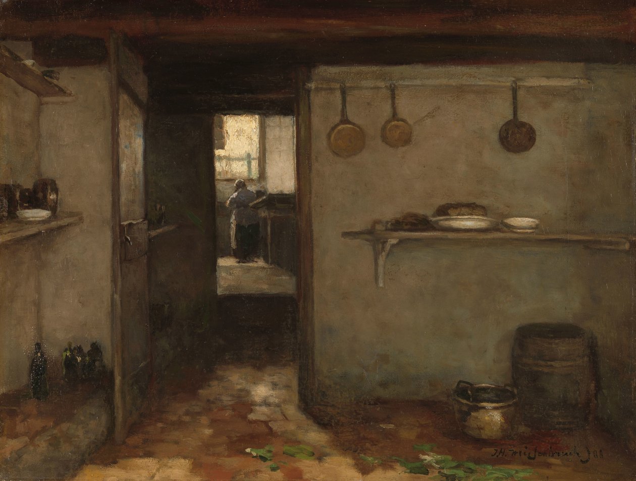 Sótano de la Casa del Artista en La Haya
Vista a través del sótano de la casa de Weissenbruch en La Haya de Johan Hendrik Weissenbruch