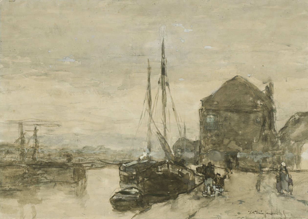 Vista de Turfmarkt y Eendjespoort en Haarlem
Vista del Turfmarkt con el Eendjespoort en Haarlem de Johan Hendrik Weissenbruch